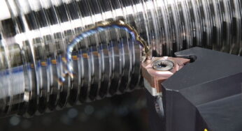Threading on a lathe with a cutter and other tools