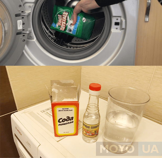 Як почистити пральну машину оцтом від накипу, цвілі і бруду